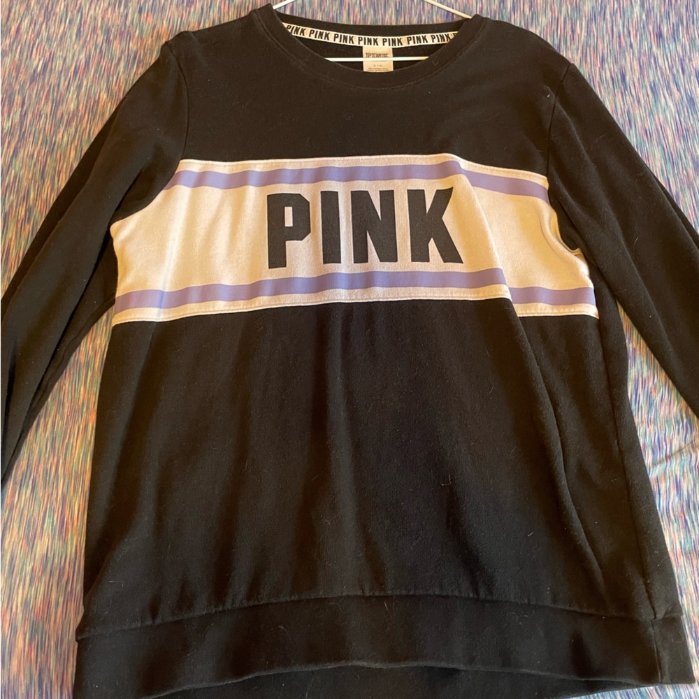 Pink pullover sweatshirt